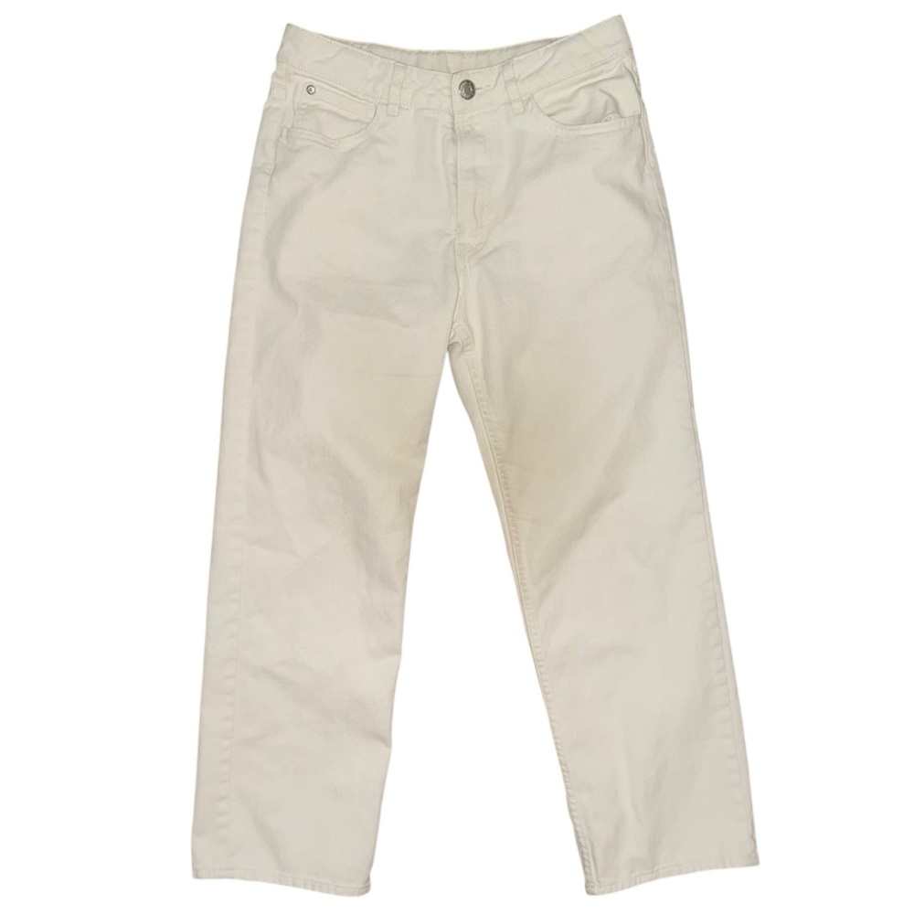 H&M boys cream loose straight leg jeans